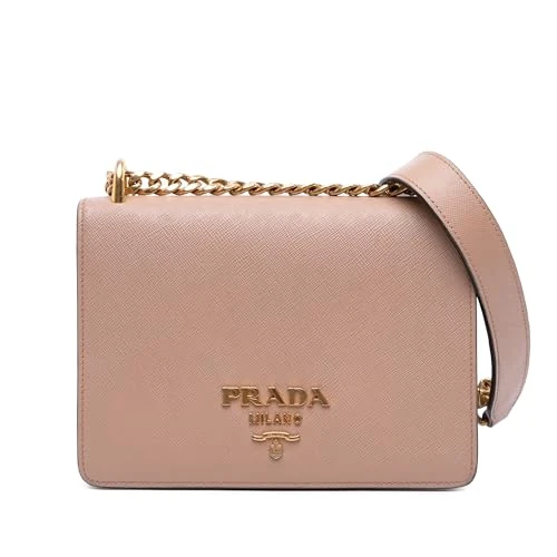 Prada Pre-Loved Saffiano Lux Chain Crossbody Bag