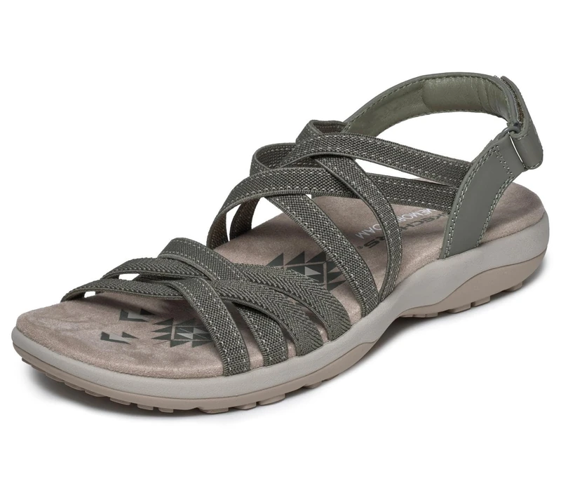 Skechers Reggae Slim Summer Getaway Womens Adjustable Sling Back Sandals