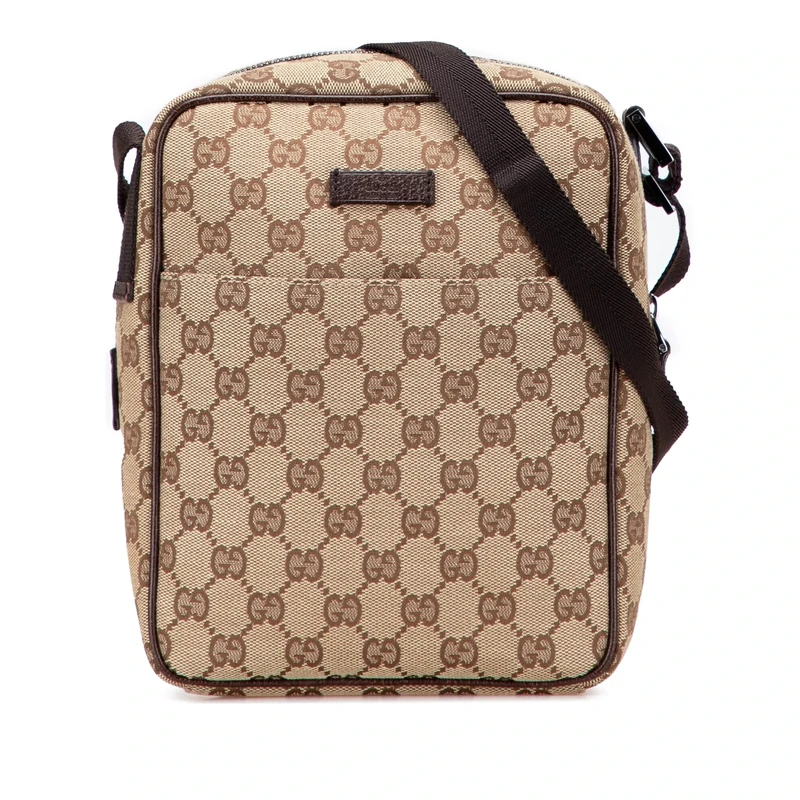Gucci Pre-Loved GG Canvas Crossbody Bag