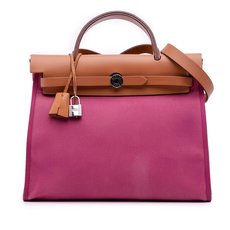 Pre-Loved Toile Herbag Zip 31 Satchel