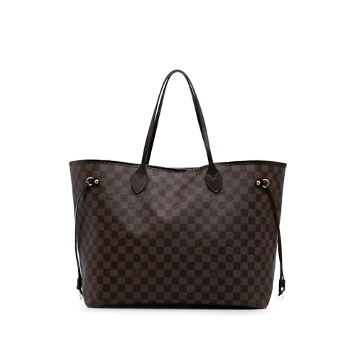 Louis Vuitton Pre-Loved Damier Ebene Neverfull GM Tote Bag