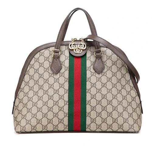 Gucci Pre-Loved Medium GG Supreme Ophidia Web Satchel