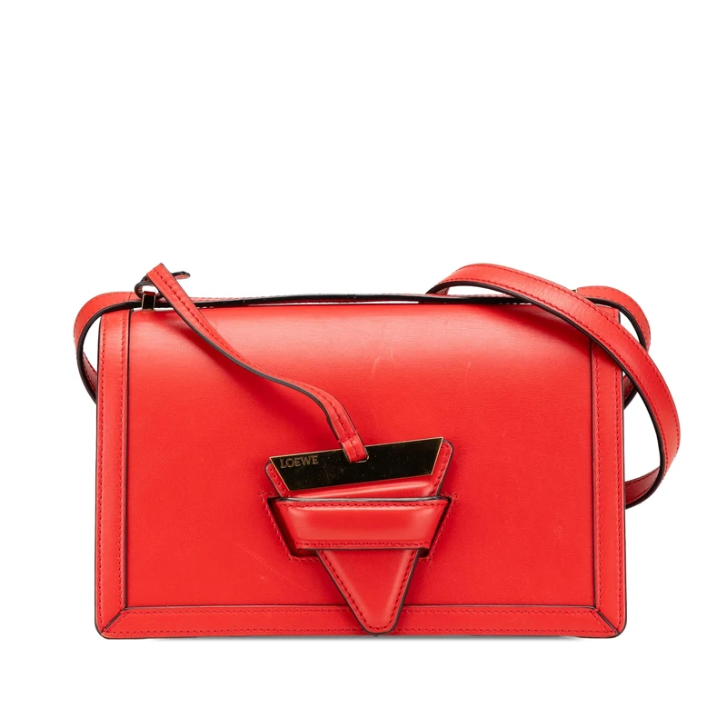LOEWE Pre-Loved Medium Leather Barcelona Crossbody Bag