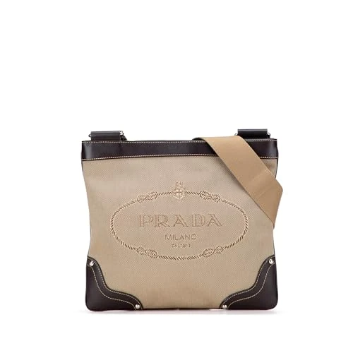 Pre-Loved Canvas Canapa Logo Crossbody