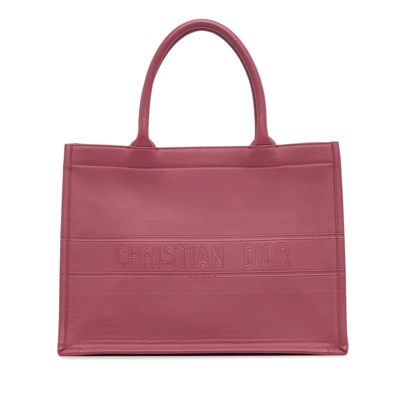 Dior Pre-Loved Medium Embossed Book Tote