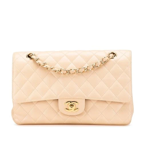 Chanel Pre-Loved Medium Classic Caviar Double Flap Shoulder Bag