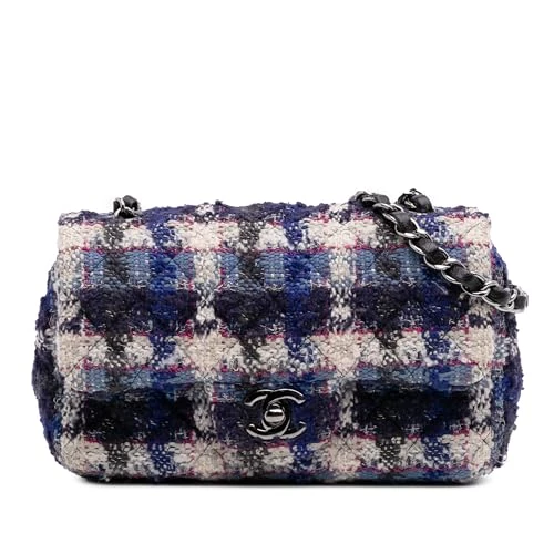 Chanel Pre-Loved Mini Rectangular Classic Tweed Single Flap