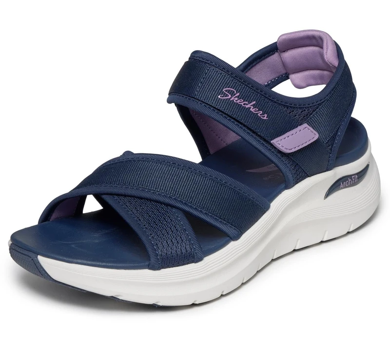 Skechers Women's Arch Fit Adjustable Crossover Band Slingback Sandal