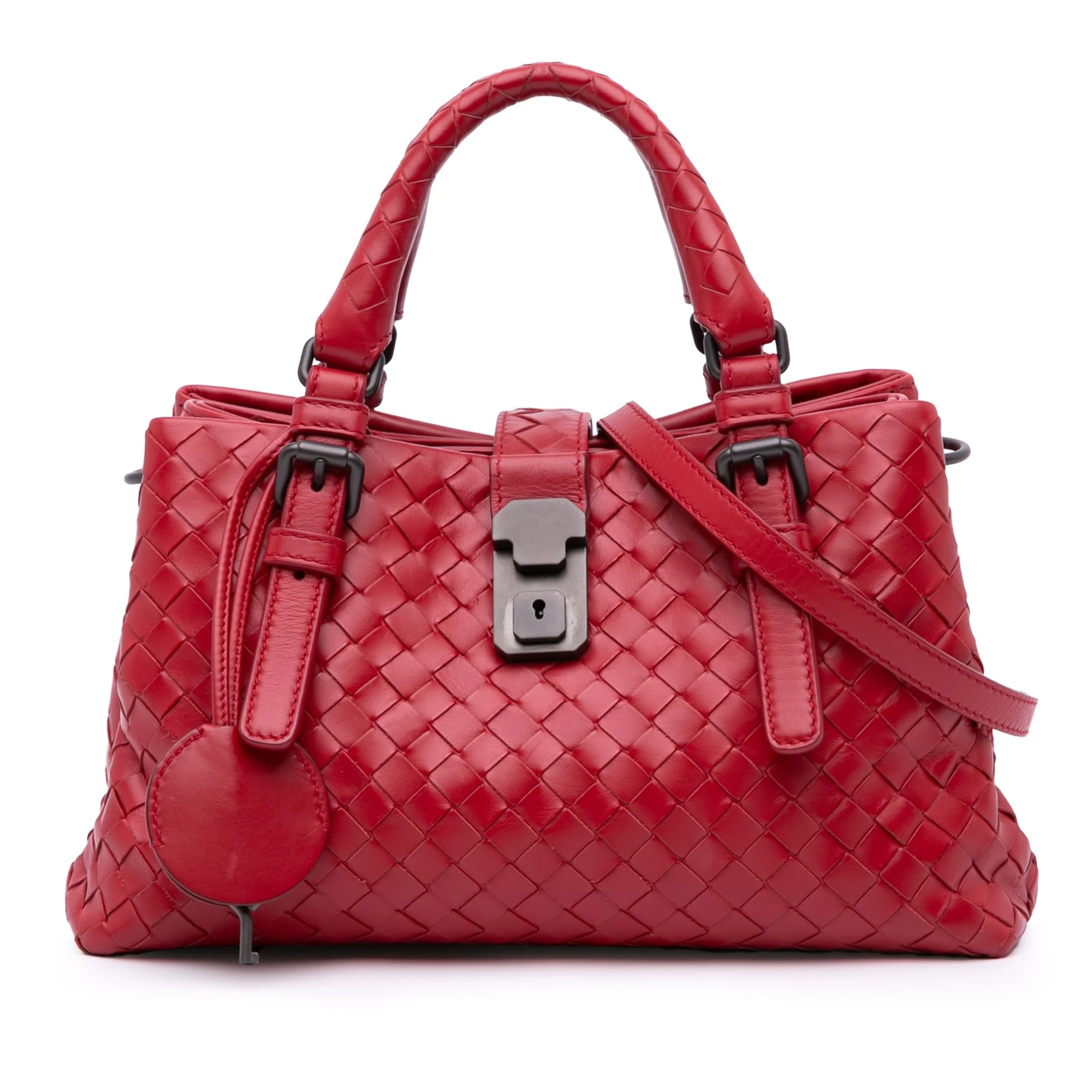 Bottega Veneta Pre-Loved Mini Nappa Intrecciato Roma Satchel