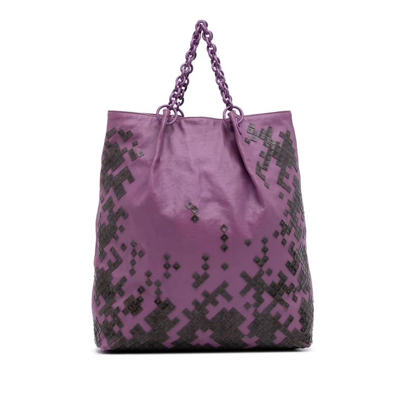 Bottega Veneta Pre-Loved Vitello Mosaico Laque Tote Bag