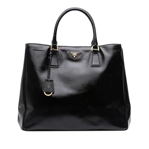 Pre-Loved Large Saffiano Vernice Galleria Satchel