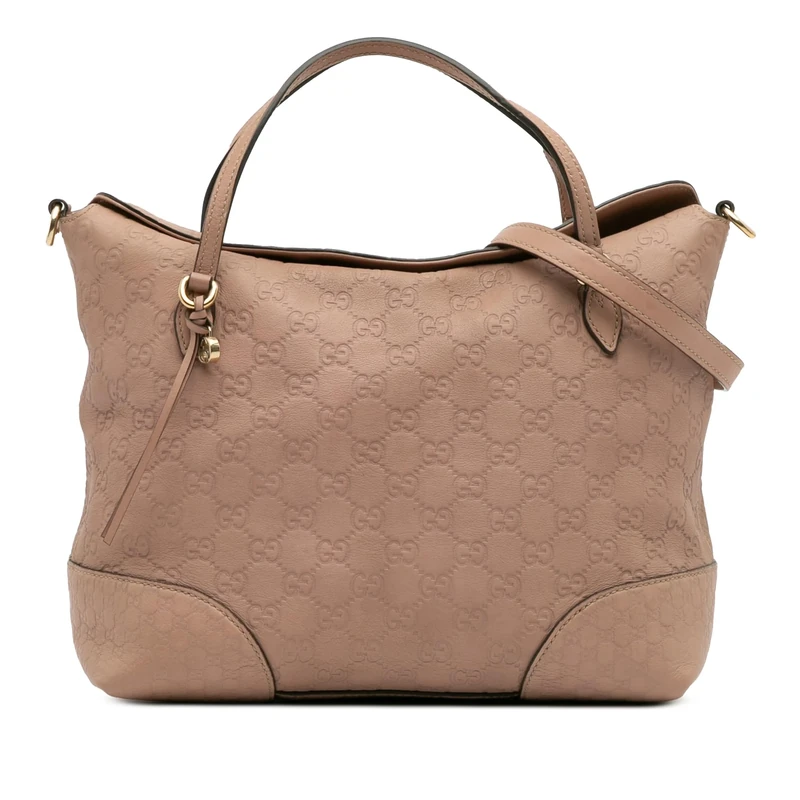 Gucci Pre-Loved Medium Guccissima Bree Fold Over Tote Handbag