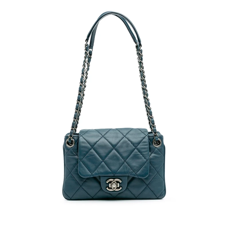Chanel Pre-Loved Quilted Lambskin Accordion Flap Shoulder Bag