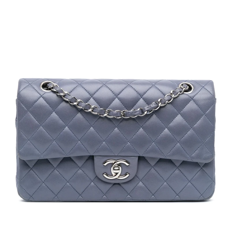 Chanel Pre-Loved Medium Classic Lambskin Double Flap Shoulder Bag