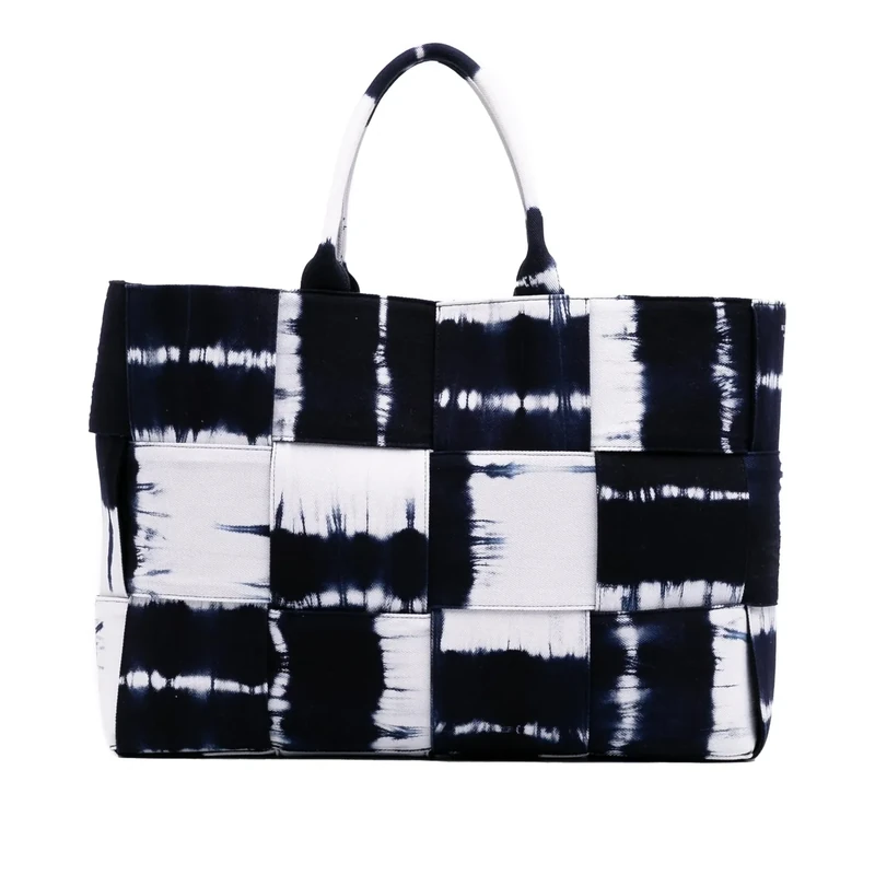 Bottega Veneta Large Denim Intrecciato Tie Dye Arco Tote - Image 1