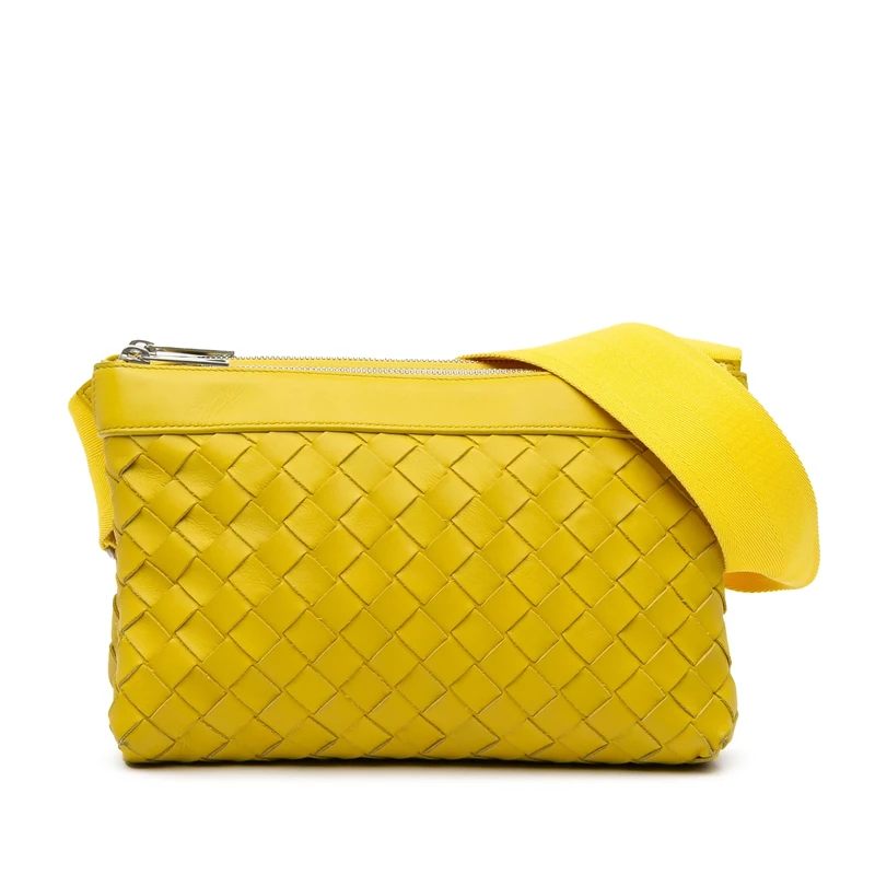 Bottega Veneta Pre-Loved Nappa Intrecciato Duo Crossbody Bag