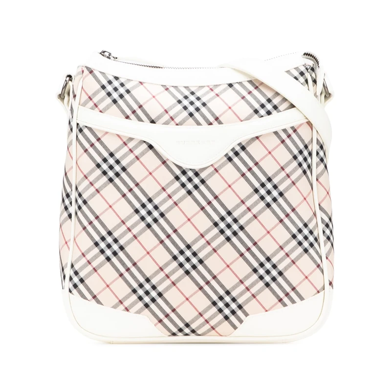 BURBERRY Pre-Loved Nova Check Canvas Crossbody Bag