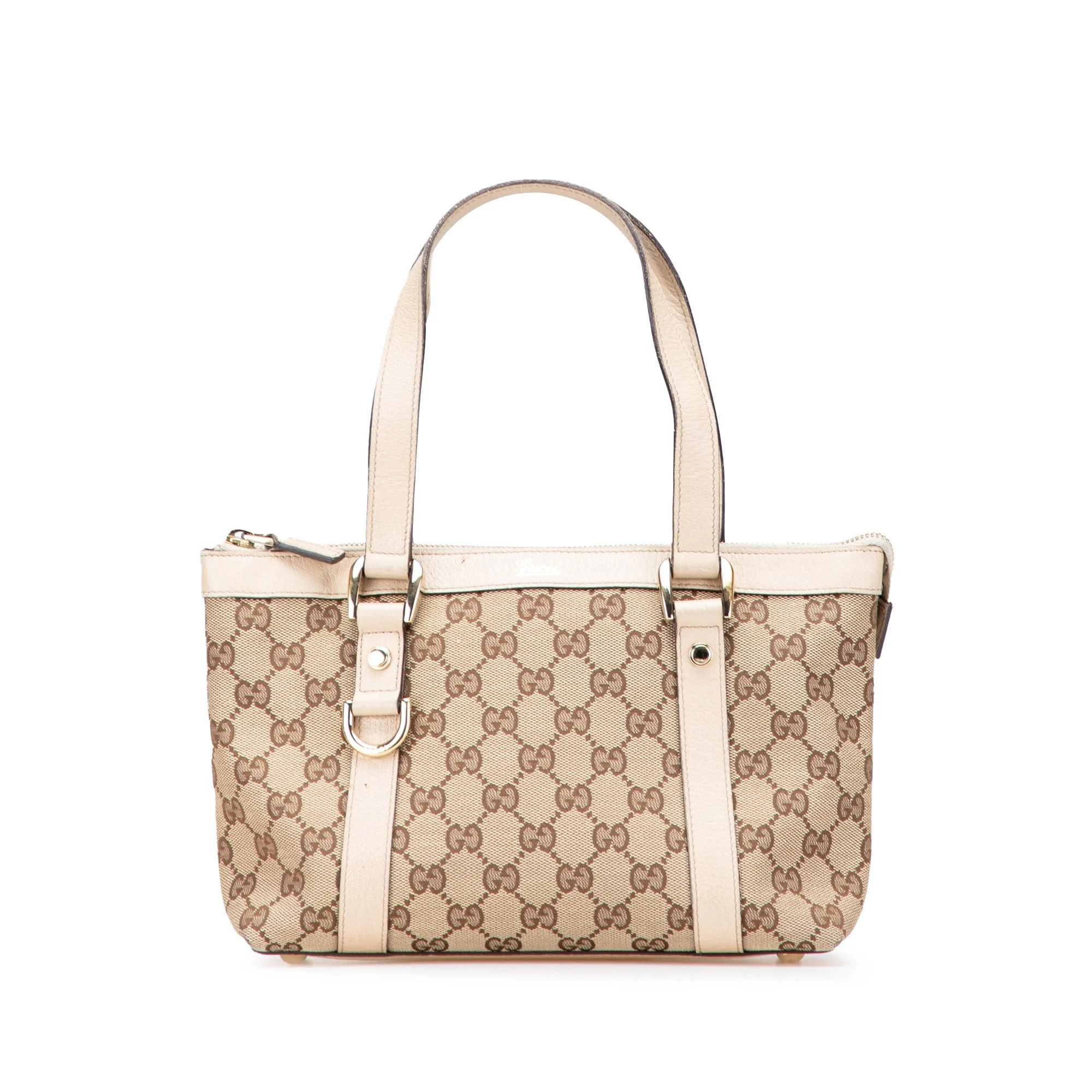 Gucci Pre-Loved GG Canvas Abbey D Ring Tote