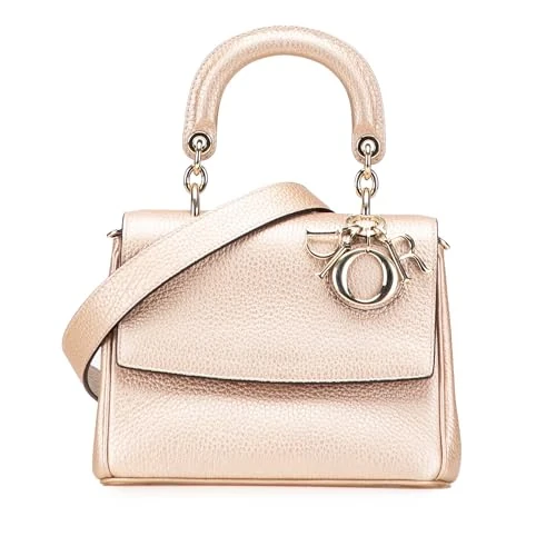 Dior Pre-Loved Mini Metallic Grained Calfskin Be Flap