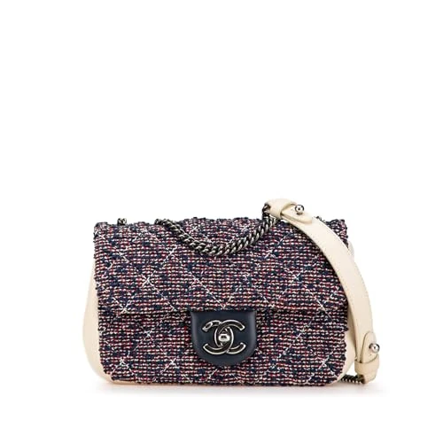 Chanel Pre-Loved Mini Rectangular Tweed Single Flap Shoulder Bag
