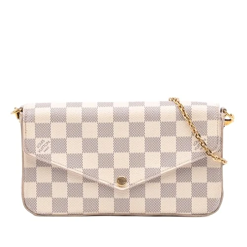 Louis Vuitton Pre-Loved Damier Azur Pochette Felicie Crossbody Bag