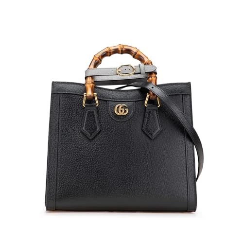 Gucci Pre-Loved Small Leather Bamboo Diana Satchel Handbag