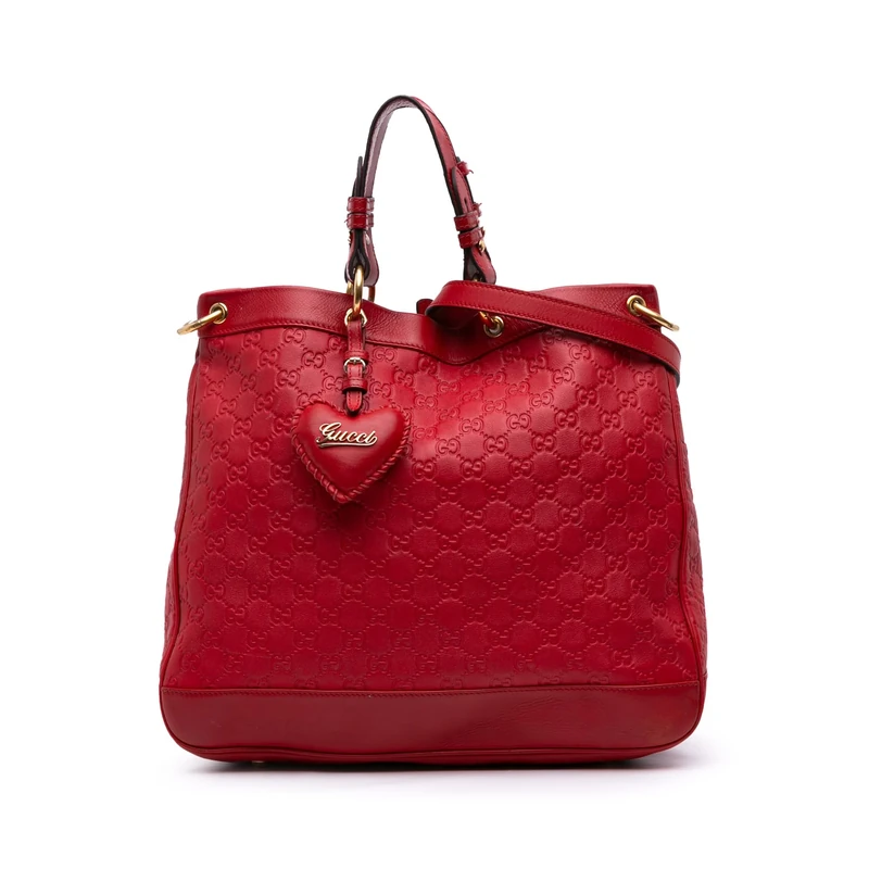 Gucci Pre-Loved Medium Guccissima Valentine Top Handle Bag