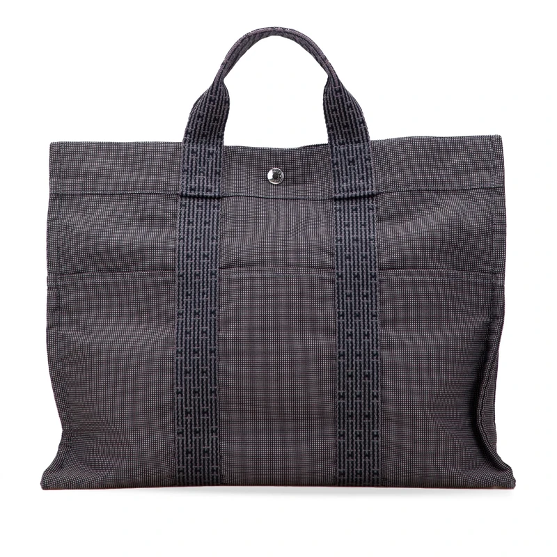 Pre-Loved Canvas Herline MM Tote Bag