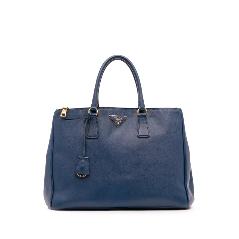 Prada Pre-Loved Large Saffiano Lux Galleria Double Zip Tote Bag