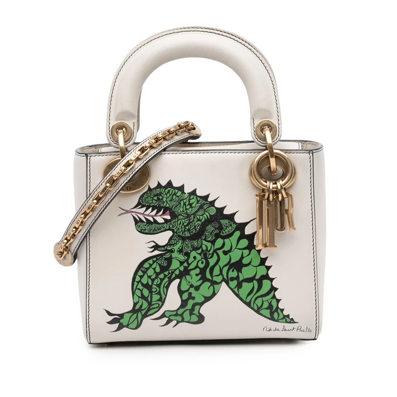Dior Pre-Loved Limited Edition Niki De Saint Phalle Mini Calfskin Dragon Lady Handbag