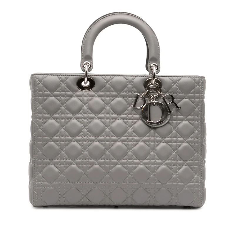 Dior Pre-Loved Large Lambskin Cannage Lady