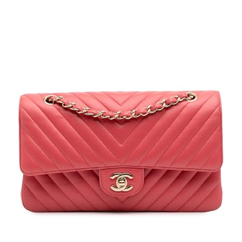 Chanel Pre-Loved Medium Classic Chevron Lambskin Double Flap Shoulder Bag