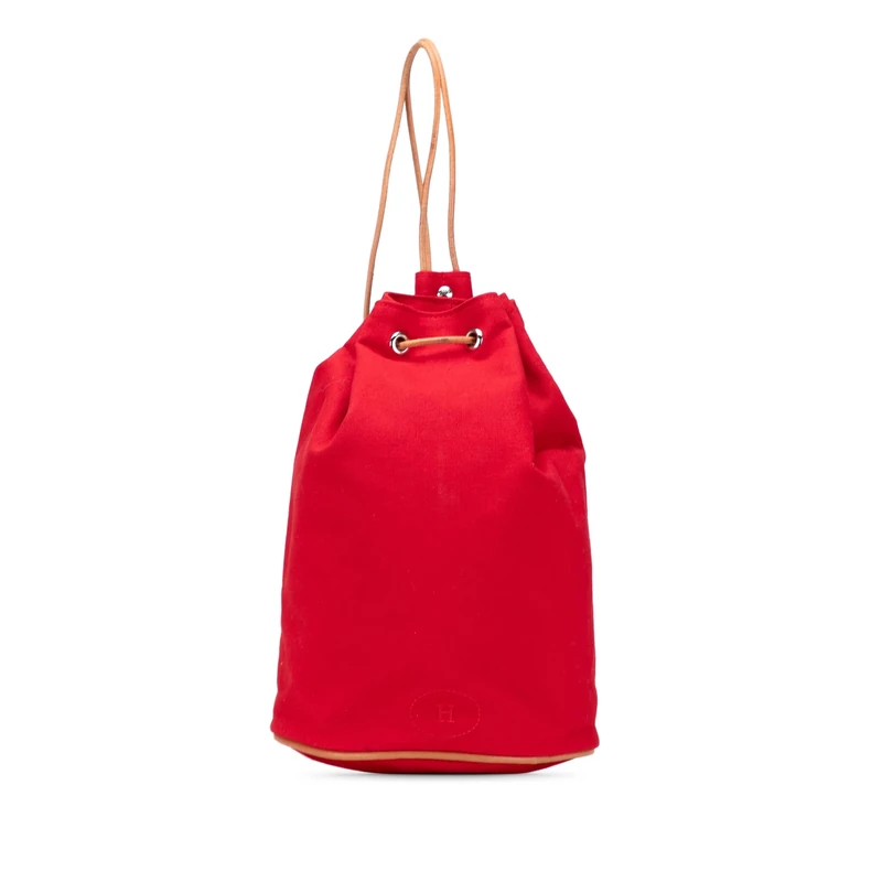 Hermès Pre-Loved Toile Polochon Mimile Backpack