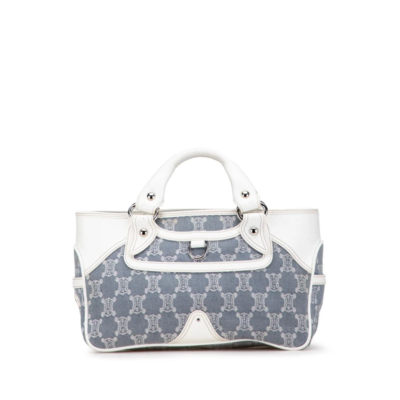 Celine Pre-Loved Macadam Denim Boogie Handbag