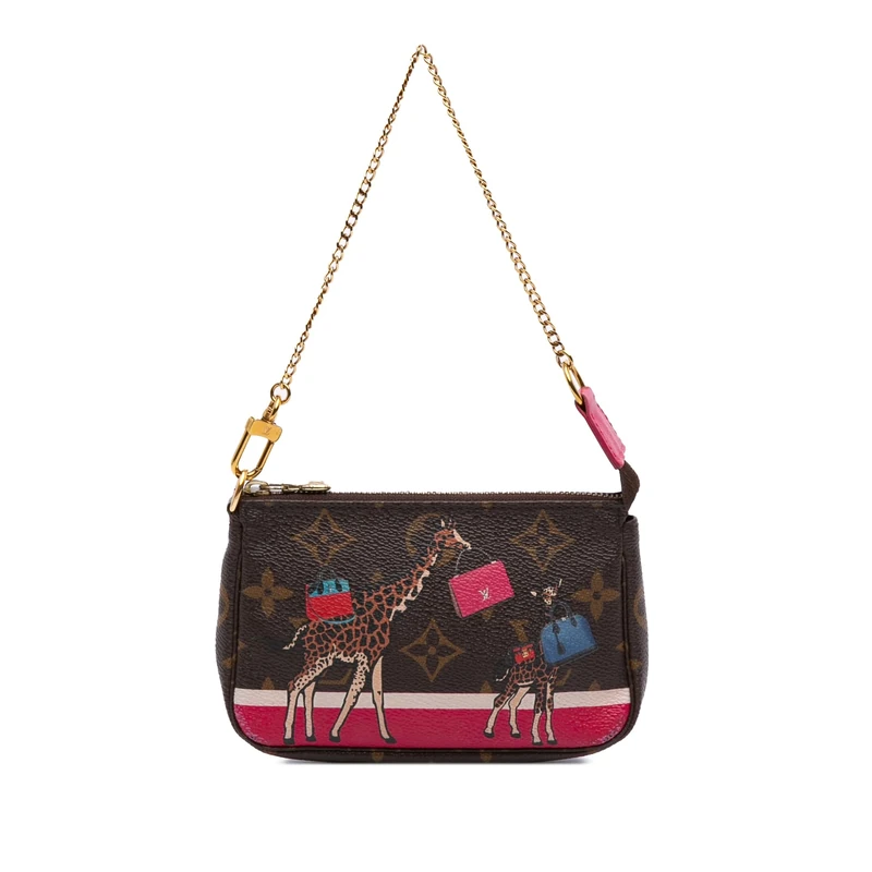 Louis Vuitton Monogram Giraffe Christmas Mini Pochette