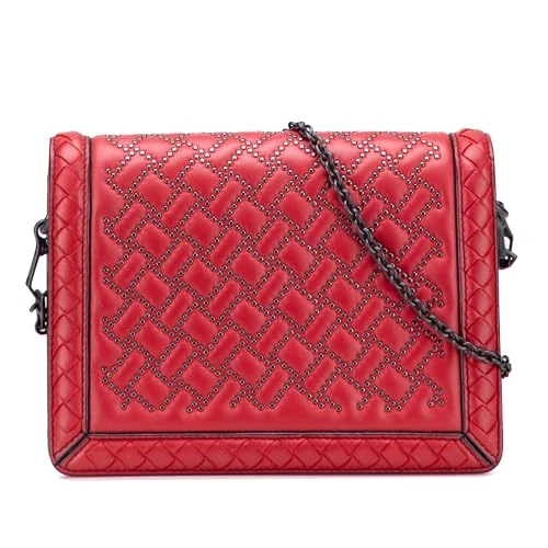 Bottega Veneta Montebello Red Nappa Leather Crossbody Bag