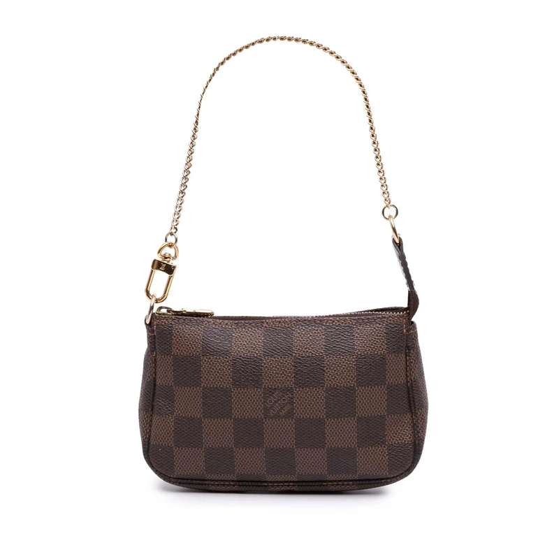 Louis Vuitton Pre-Loved Damier Ebene Mini Pochette Accessoires
