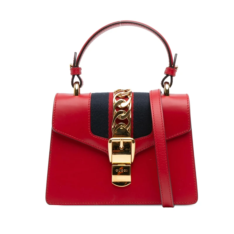Gucci Pre-Loved Mini Calfskin Sylvie Satchel
