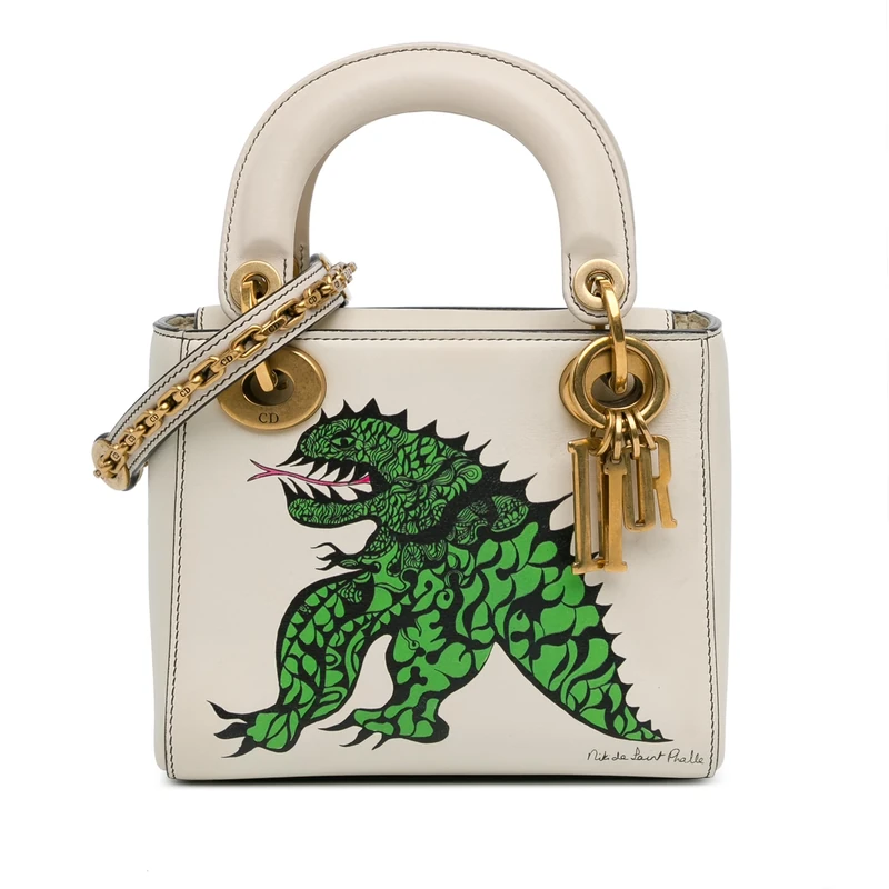 Dior Pre-Loved Limited Edition Niki De Saint Phalle Mini Calfskin Dragon Lady