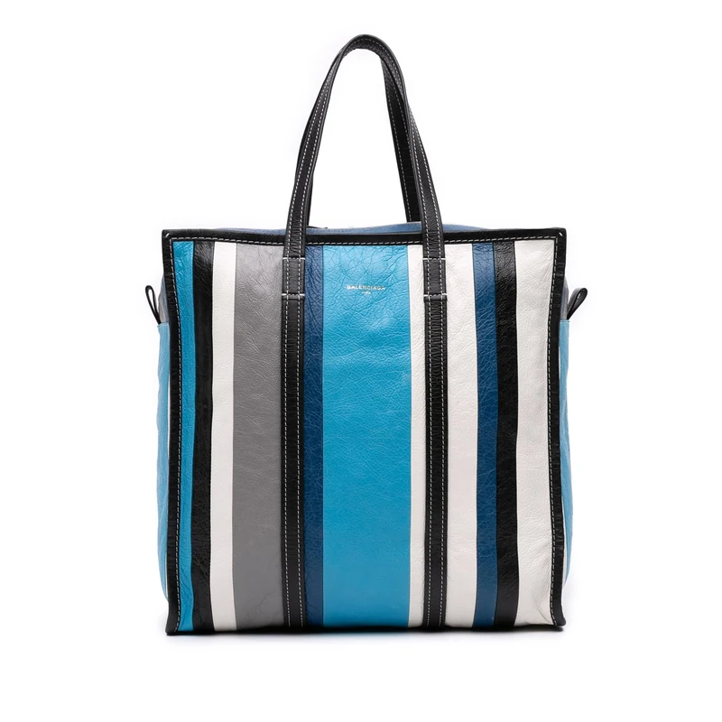Balenciaga Pre-Loved M Lambskin Bazar Shopper Satchel Handbag
