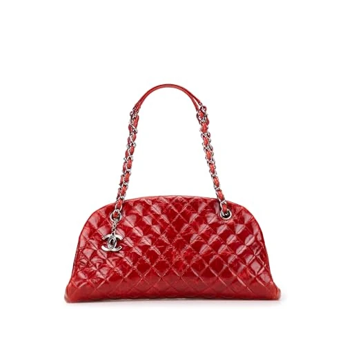 Chanel Pre-Loved Large Glazed Calfskin Mademoiselle Bowling Bag Shoulder