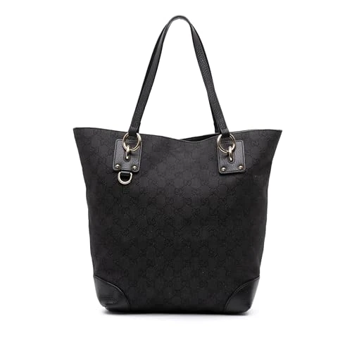 Gucci Pre-Loved Medium GG Denim Charm Tote