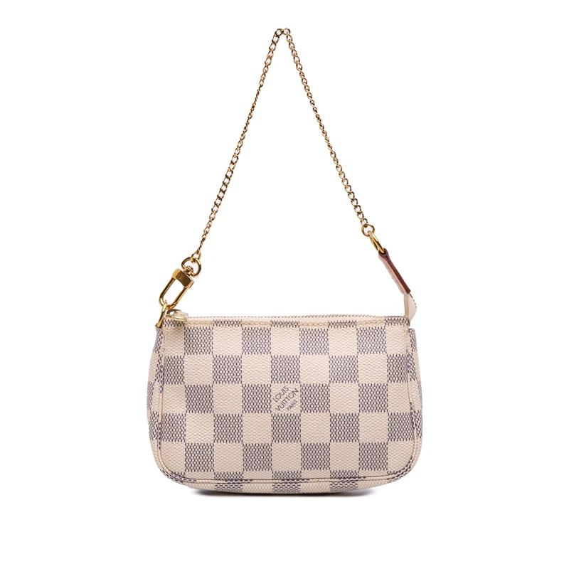 Louis Vuitton Pre-Loved Damier Azur Mini Pochette Accessoires Handbag