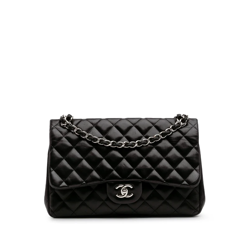 Chanel Pre-Loved Jumbo Classic Lambskin Double Flap