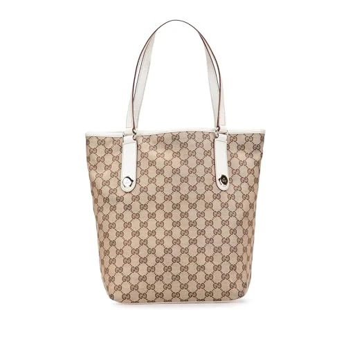 Gucci Pre-Loved GG Canvas Charmy Tote Bag