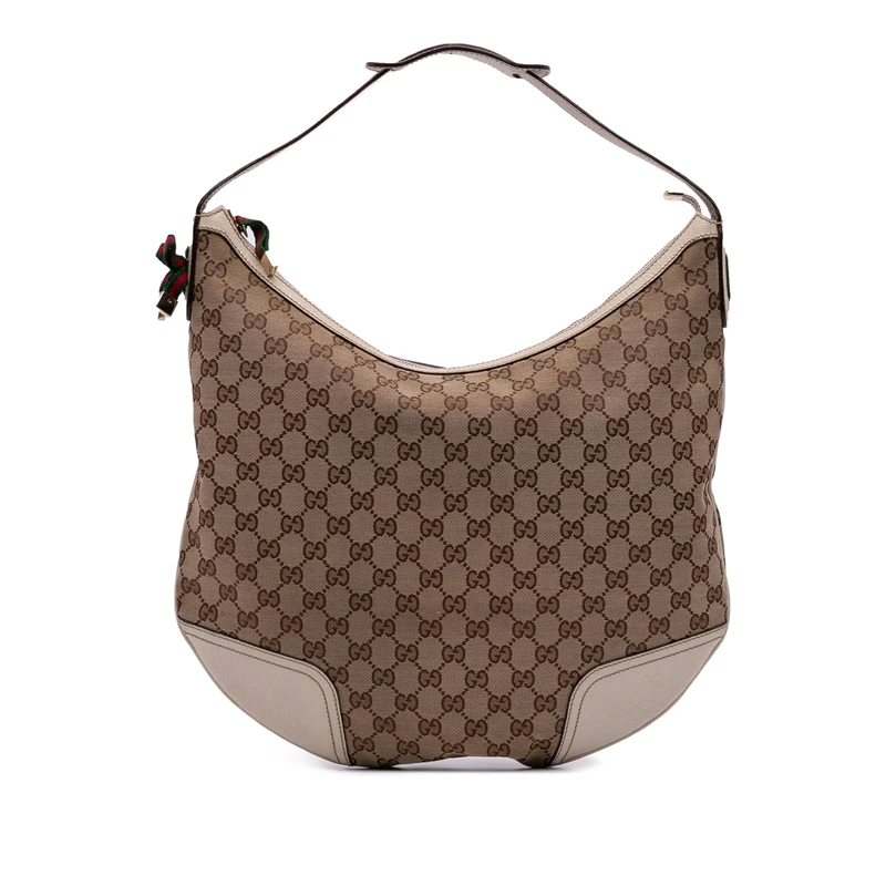 Gucci Pre-Loved Large GG Canvas Princy Hobo