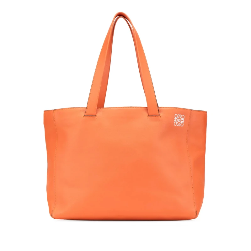 LOEWE Pre-Loved Anagram Leather East West Tote