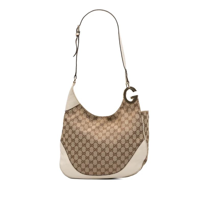 Gucci Pre-Loved GG Canvas Charlotte Crossbody Bag