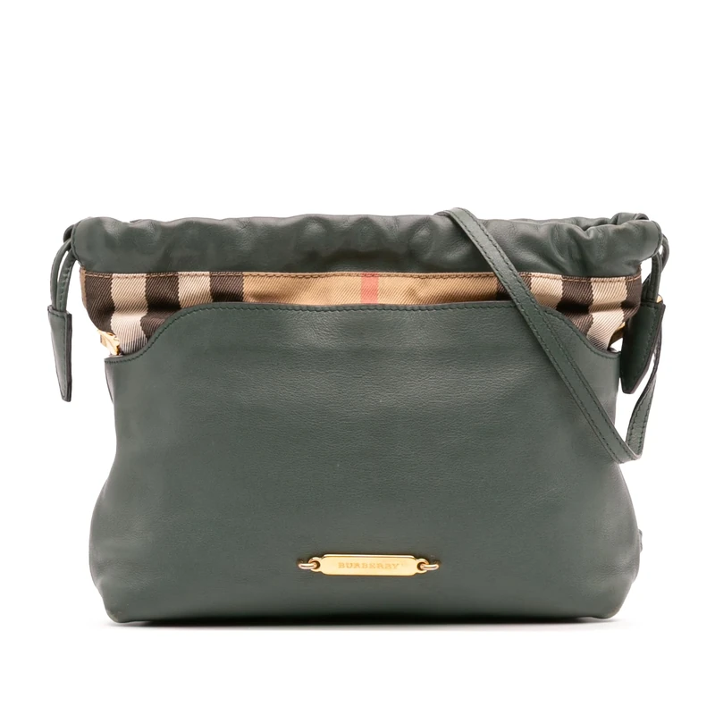 Burberry Little Crush Crossbody Bag - Green Calf Leather