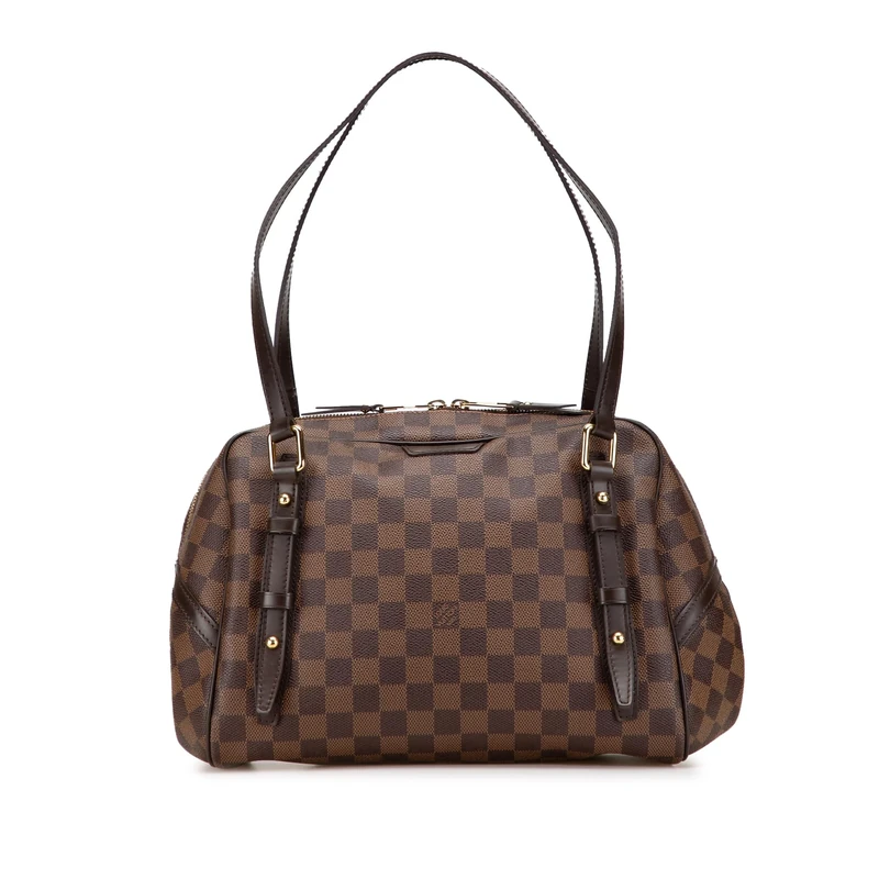 Louis Vuitton Pre-Loved Damier Ebene Rivington GM Shoulder Bag